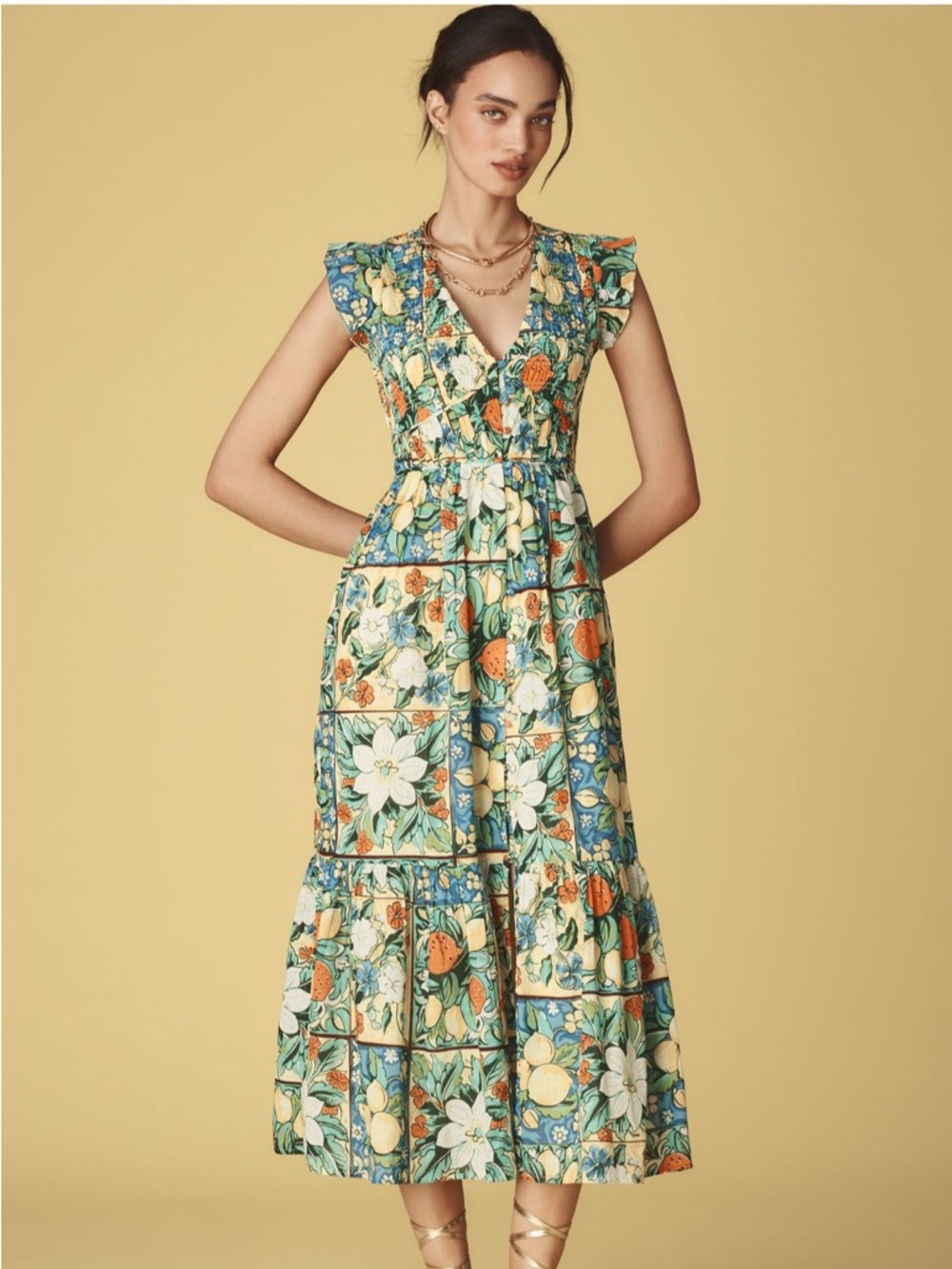 Anthropologie The Peregrine Midi Dress XXS